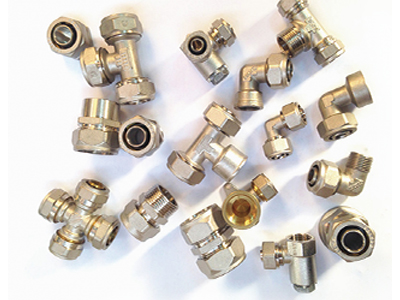 Compression type PEX pipe fittings